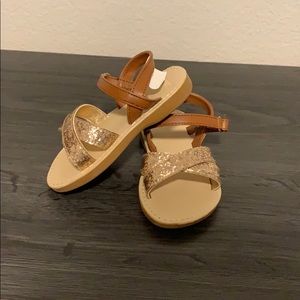 Gold Glitter Sandals